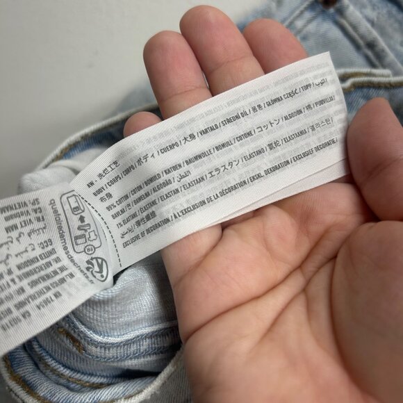 Abercrombie & Fitch Curve Love Slim Straight Ultra High Rise Jeans 31 Light Wash - Picture 3 of 9